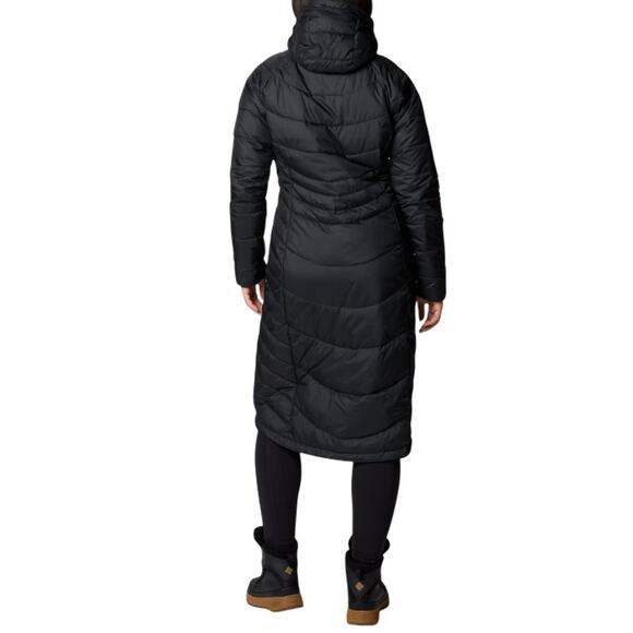 COLUMBIA Karis Gal Full Length Long Parka Coat-Jacket Women L Black Everyday EUC - Picture 4 of 13